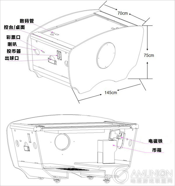 儿童迷你气垫球结构示意图