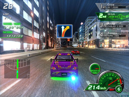 R改赛车游戏机游戏画面
